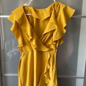 Yellow Ruffle dress
